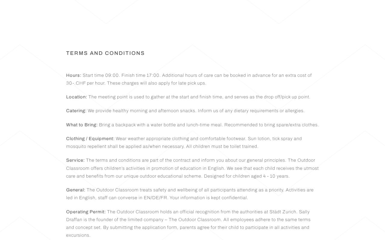 TOC - terms and conditions